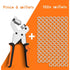 Professional Eyelet Punch Pliers - Minimal Effort - Punch Pliers With 100 Eyelets (Inner Ø 10 Mm)