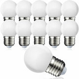 Pack Of 10 E27 G45 LED Globe - Warm White 3000K - 5W G45 - Matte Polycarbonate Shell - Non-Dimmable [Energy Class G]