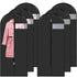 Garment Covers 60 X 140 Cm Pack Of 6, Waterproof Dustproof Clothes Cover With Zip, Hanging Garment Cover For Storage Of