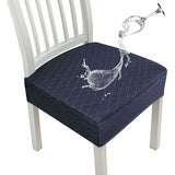 Diamond Lattice Waterproof Seat Covers For Dining ROom Chairs, Stretch Kitchen Chair Covers For Dining ROom, Seat