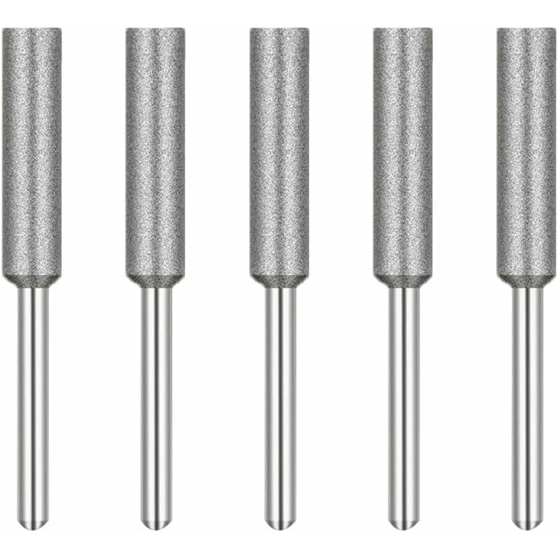 Diamond Chainsaw Sharpener Grinding Heads, 4Mm Chainsaw Grinding Stone, For Chainsaw Sharpener, 5 pcs