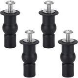 Toilet Seat Fixing Toilet Seat Hinge Toilet Seat Fixing Screws For General Toilet Seats 4 pcs Black