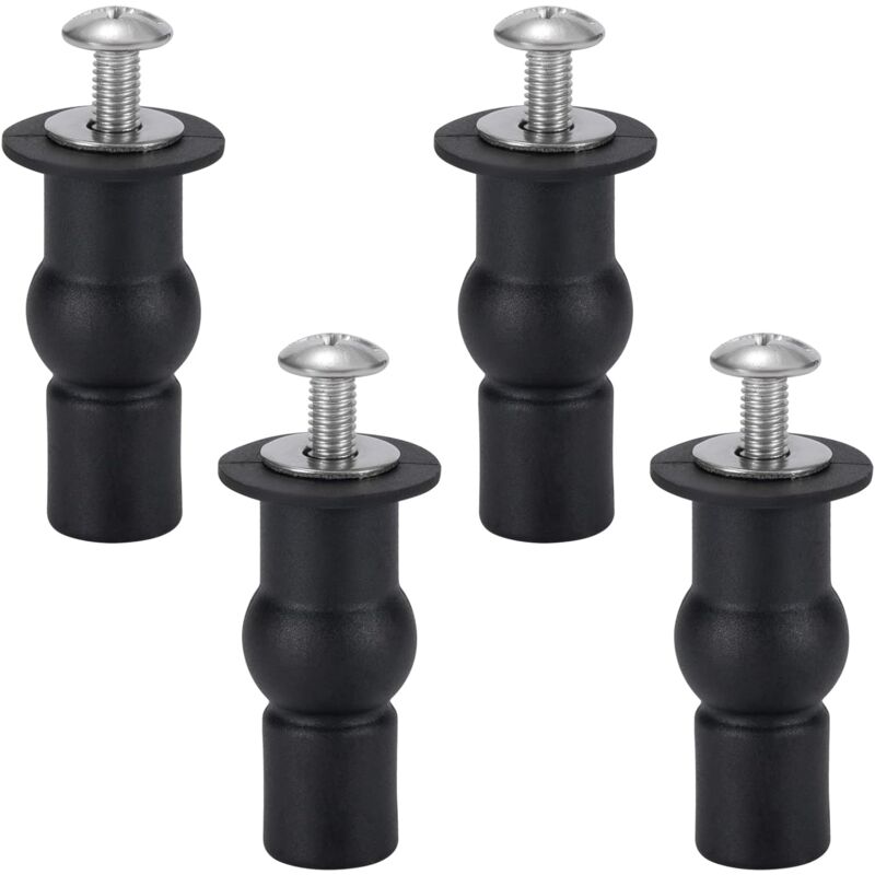 Toilet Seat Fixing Toilet Seat Hinge Toilet Seat Fixing Screws For General Toilet Seats 4 pcs Black