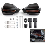 Motorcycle Hand Guard Handle Shield Motorbike Motocross Scooter Windproof Handlebar Protective Gear - Black