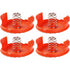 4 Pack Spool Caps + 4 Spring Replacement Parts Compatible With Black+Decker Rc-100-P String Trimmers