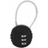 Security Padlock, Combination Lock Code Lock Travel Lock With Steel Cable 3 Digit Luggage Lock For Suitcases And