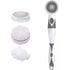 4 In 1 Waterproof Electric Bath Brush Multifunctional Body Cleaning Brush Back Massage Scrubber With 4 Brush Heads
