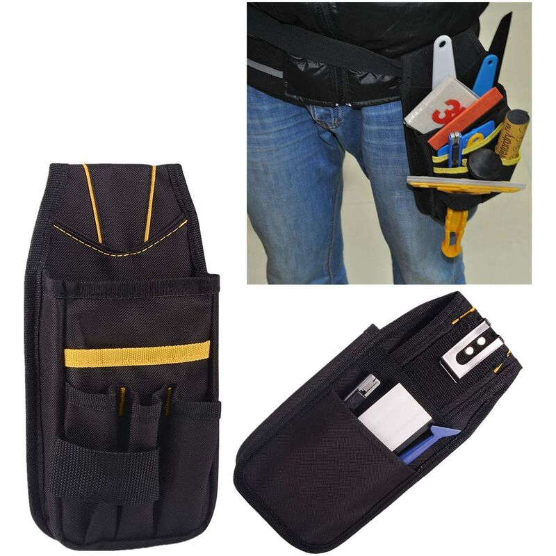 Tool Belt, Tool Pouch, Small Tool Bag With Adjustable Nylon Belt, Waterproof For Technician, Builder, Maintenance
