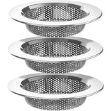 Kitchen Sink Strainer, Stainless Steel Sink Drain Strainer, Dishwasher, 3 Pack