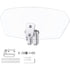 Motorcycle Windshield Adjustable Clip On Windscreen Extension Spoiler Wind Deflector For Motorcycle-Transparent