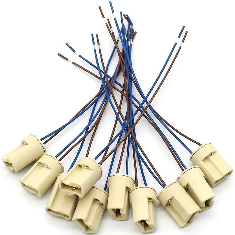 10 pcs G9 Ceramic Lamp Holder,Halogen Lamps Ceramic Connector Socket,G9 Lamp Holder 250V G9 Socket Ceramic Light Lamp
