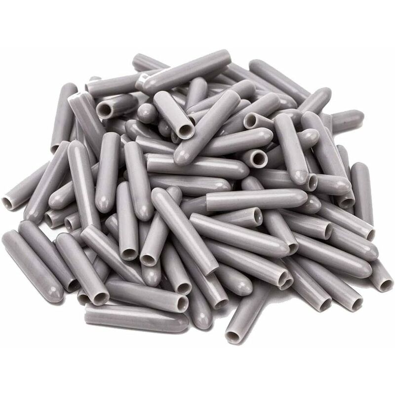 120 Pieces Dishwasher Caps, Inner Diameter 3Mm Pvc Protective Cover, Dish Basket, 325Mm (Grey)