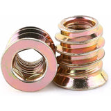 Pack Of 20 pcs M6/M8/M10 Zinc Alloy Threaded Hex Nut, Zinc Alloy Insert Nuts Assortment (M613Mm)