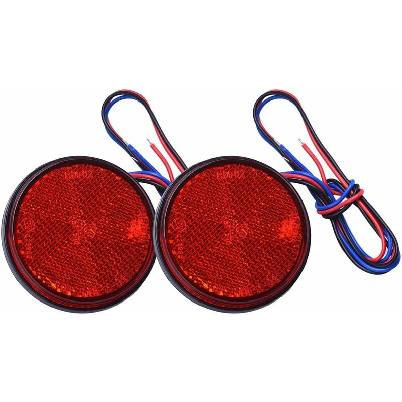 LED Trailer Lights, 2 pcs LED Trailer Tail Lights ROund Reflector Brake Light LED Clearance Light 12V For Car