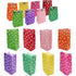 40 pcs Color Kraft Bag Birthday Gift Bag 48 pcs ROund Sticker Gift Bags Craft Paper Bag For Candy Cookies Nuts Weddings