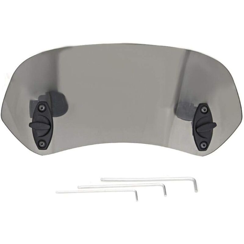 Motorcycle Windshield Adjustable Clip On Windscreen Wind Deflector Windshield Accessories For Motorcycle Tawny