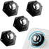 4 pcs Small Furniture Casters, Furniture Caster Black 200Kg, Flat Furniture Casters 360 ROtating Mobile Pulley