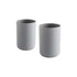 2 pcs Toothbrush Cups, Bathroom Toothbrush Holder, Mug, Plastic Cup 300Ml (Grey & Grey)