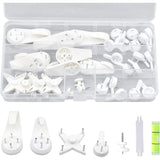 39 pcs Non-Trace Wall Mount Hooks, Picture Wall Hook, Picture Hanging Hook, Picture Hook, Wall Hooks For Hanging Photo