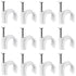 400 pcs Steel Cable Clips Wall Mounted - Various  - Strong - Durable - White - ROund - 400 6Mm - Cable Management
