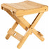 Solid Wood Folding Stool - Portable Stool For Home, Gaming, Fishing, Works In Bedrooms, Garden, Wood, 29X28X26 Cm