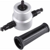 Double Head Sheet Metal Cutter Electric Hole Saw Electric Drill Attachment Nibbler Cutting Tool Kit Carton Package