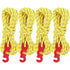 4 pcs Reflective Guy Lines With ROpe Tensioner, 4M, Diameter: 3Mm, Tear Resistant, For Tent And Shade Sail