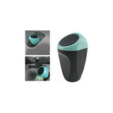 Mini Car Trash Can Plastic Waste Bin 16X8Cm Garbage Can Storage Container For Car Interior/Office/Home(Blue-Mini Trash