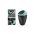 Mini Car Trash Can Plastic Waste Bin 16X8Cm Garbage Can Storage Container For Car Interior/Office/Home(Blue-Mini Trash
