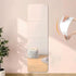 4 Pieces Mirror Sticker, 20 X 20 Cm Acrylic Adhesive Mirror Door, Square Wall Sticky Mirror Flexible Decorative Mirror