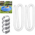 1.25" Diameter Pool Replacement Hose For Above Ground Pools, Pool Hose With Metal Clamp For Intex Filter Pump - 1.5
