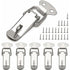 6 pcs Lever Latch Spring Loaded Catch, 72Mm Toggle Spring Loaded Latch With Hook For Cabinet, Box, Drawer, Cupboard,