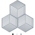 Kitchen Pot Coaster Tapis De Protection En Silicone Teffa (Gris, Raya Hexagonal: 160X138X8Mm)