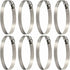 8 pcs Hose Clamp, Adjustable 91-114Mm Stainless Steel Hose Clips Sizes For Fixing Hoses And Pipes