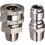 Pressure Washer Quick Connect Adapter Kit, 9.5Mm Male Thread, 5000 Psi 1 3/8'' Quick Connect Kit -Male