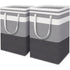 2 Pack Large Foldable Laundry Basket With Easy Carry Handles, Waterproof And Extended Handles For Storing And Carrying