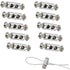 10 pcs Cable Clamps With Screw Terminal Cap, Cable Clips For 1-2Mm Diameter Cable And Wire, Double Ended Cable And