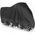 Motorcycle Cover Waterproof, Cold And Weather Resistant 190T Black Protects From Dust