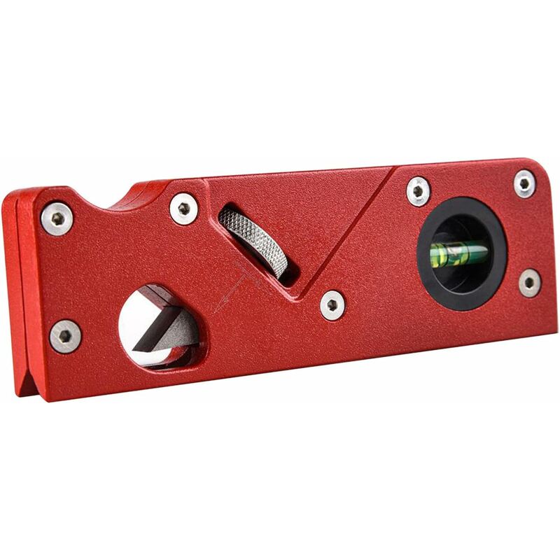 Lightweight Wood Hand Planer Manual Adjustable Wood Chamfer Planer For Smoothing Contours - Red