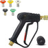 High Pressure Washer Gun, 4000 Psi 280Bar, M22 Interface (14 Mm) Contains Karcher Quick Connector, 5 Water Nozzle Tips