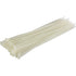 100 Pack Cable Ties, White/Natural, 370Mm X 4.8Mm, Premium Quality Plastic Cable Ties