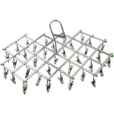 Stainless Steel Drying Racks With 35 Clothes Pegs For Socks, Shorts, Underwear And Baby Clothes