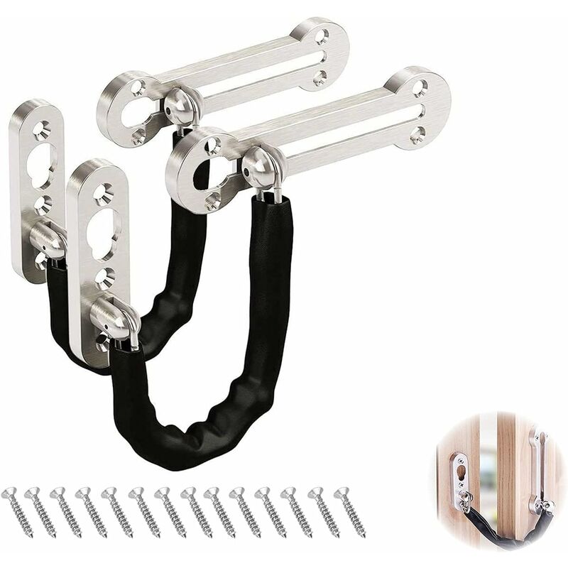 Security Lock Chains Door Anti-Theft Stainless Steel Chain Lock Guard Chain Door Latch Door Chain Security Lock For