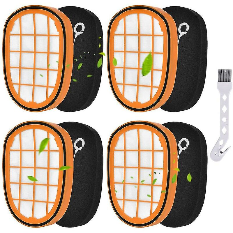 4 Packs De Filtres Pour Philips Speedpro Max Aqua Handheld Fc6812 Fc6813