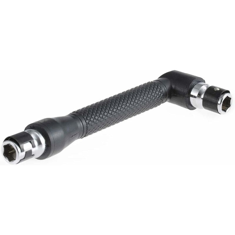 L-Shaped Socket Wrench Set - 1/4" Screwdriver And Bits - L-Shaped Extension Handle - Double Head Hex Socket Wrench For