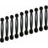 10X 96Mm Black Kitchen Cabinet Door Pulls Cupboard Drawer Bedroom Furniture Pull Handle