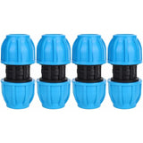 4 pcs 25Mm To 25Mm Pe Plastic Straight Water Pipe Fittings Pvc Pe Ppr Pipe Connector Accessories