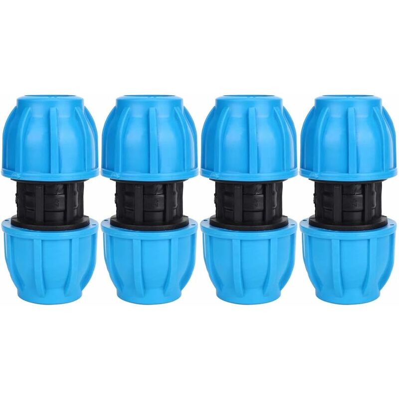 4 pcs 25Mm To 25Mm Pe Plastic Straight Water Pipe Fittings Pvc Pe Ppr Pipe Connector Accessories