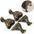 4 pcs Antique Brass Jewelry Box Wooden Case Decorative Feet Legs Chest Corner Protector