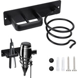 Hair Dryer Holder And Straightener Stand, Hair Dryer Holder With Cable Management, Wall Mounted Hair Dryer Organizer